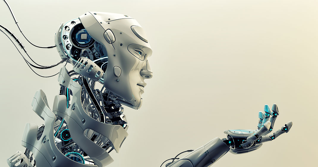 Un robot via Shutterstock