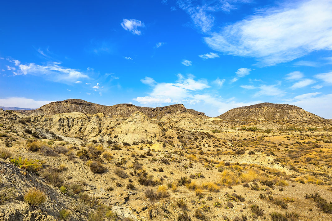 Le désert de Tabernas via Shutterstock