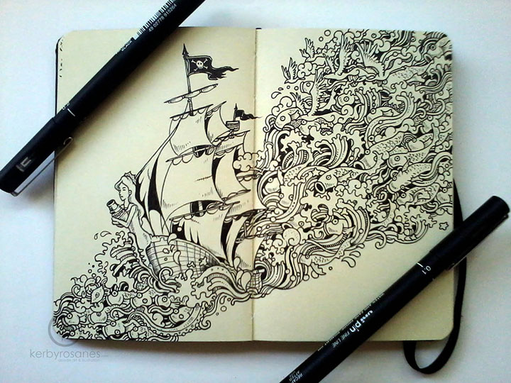 plongez-dans-lunivers-cartoonesque-de-lincroyable-carnet-a-croquis-de-kerby-rosanes15