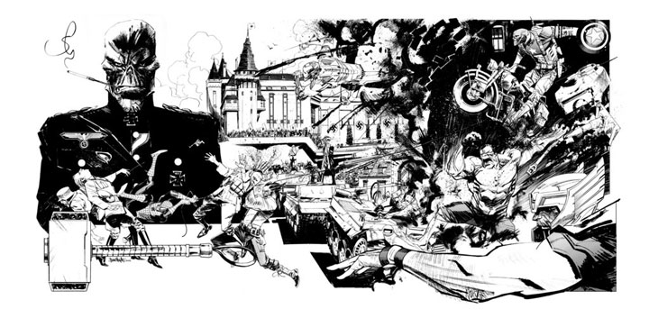 un-illustrateur-rend-hommage-aux-super-heros-de-comics-dans-de-superbes-planches-en-noir-et-blanc16
