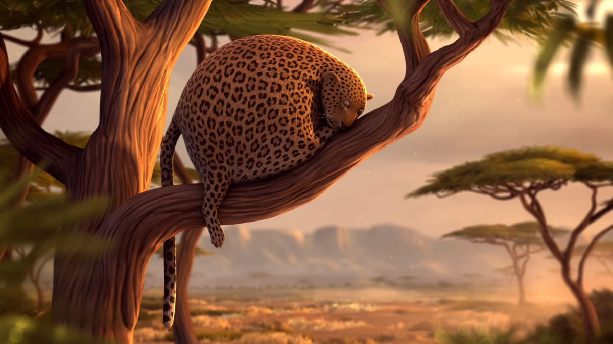 jaguar-dort-branche-arbre