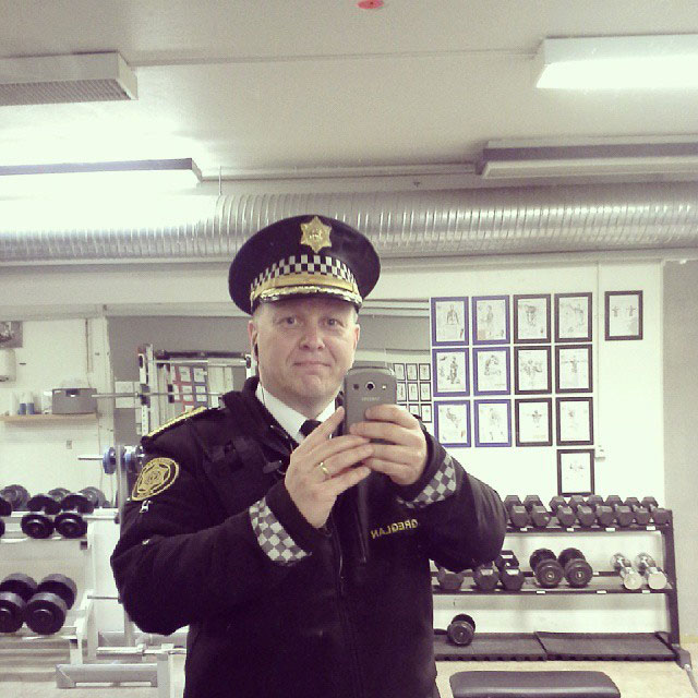 selfie-policier