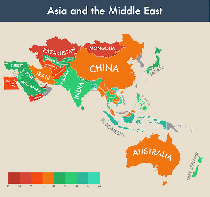 bonheur-pays-asie-moyen-orient-oceanie