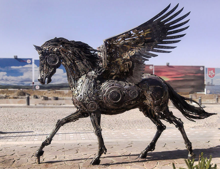 sculpture-animaux-pégase