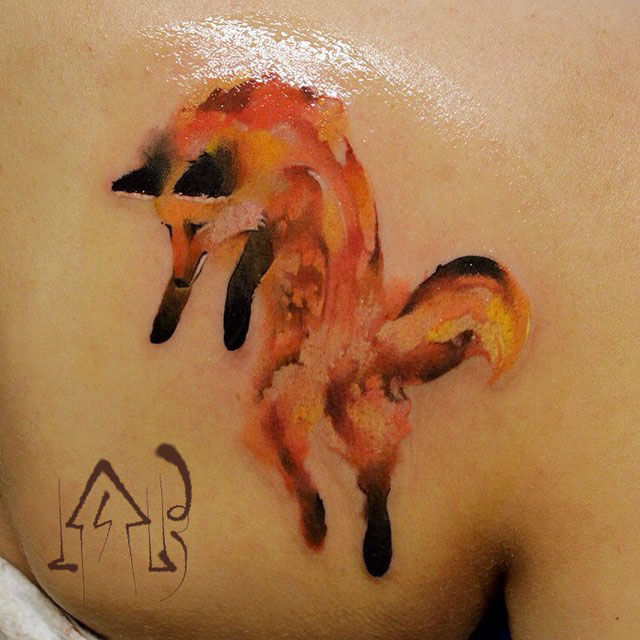 Tatouages-pixel-renard-roux