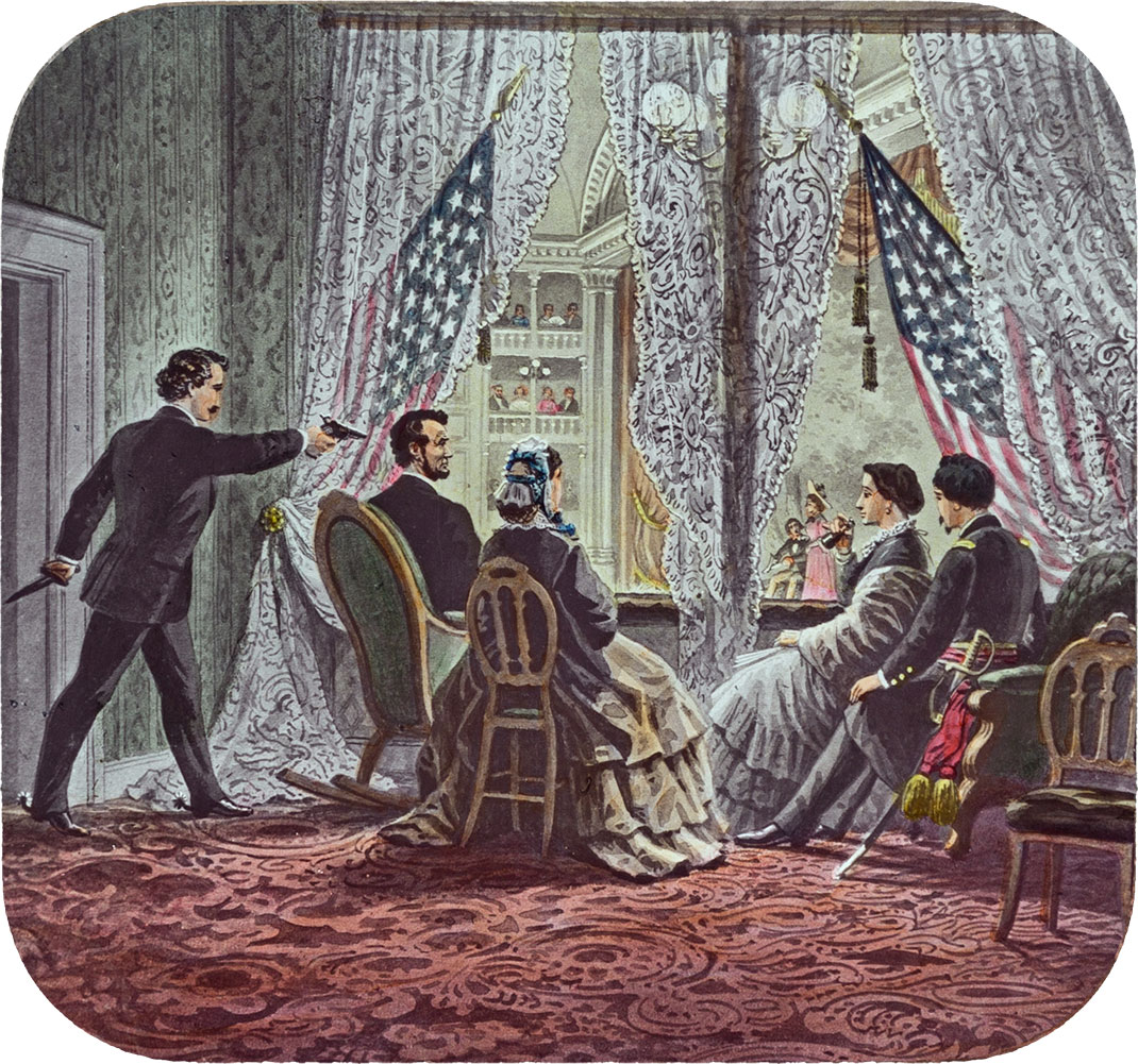 Représentation de l'assassinat d'Abraham Lincoln