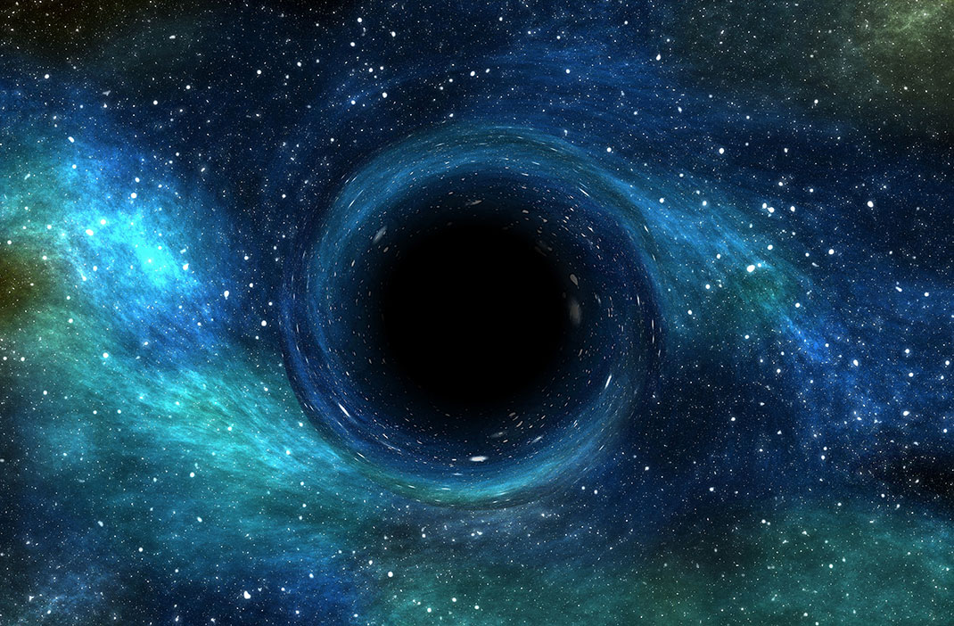 Un trou noir via Shutterstock